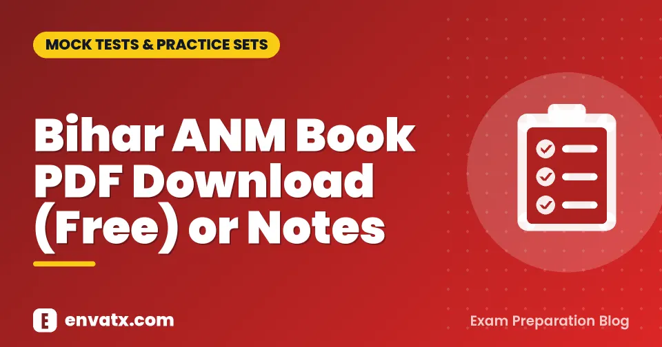 Bihar ANM Book PDF Download (Free) or Notes