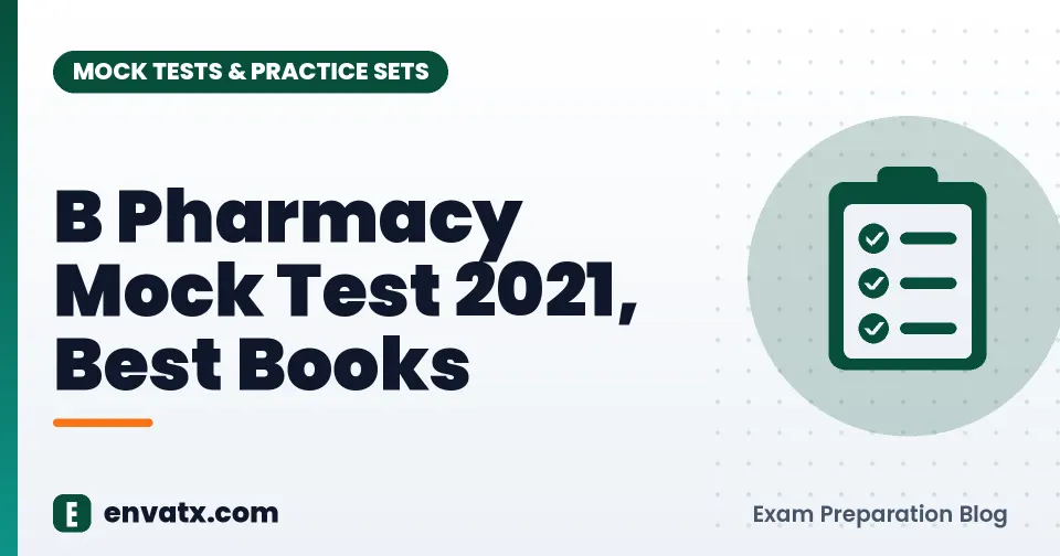 B Pharmacy Mock Test 2021, Best Books
