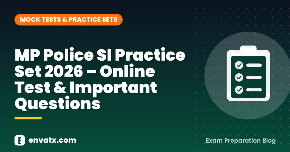 MP Police SI Practice Set 2026 – Online Test & Important Questions