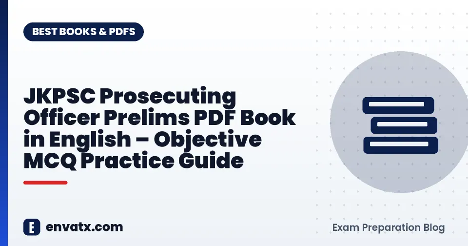 JKPSC Prosecuting Officer Prelims PDF Book in English – Objective MCQ Practice Guide