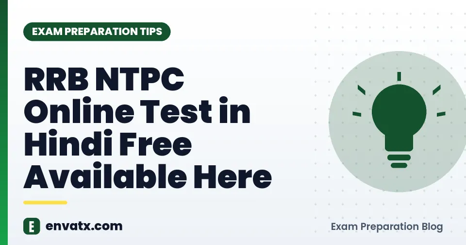 RRB NTPC Online Test in Hindi Free Available Here