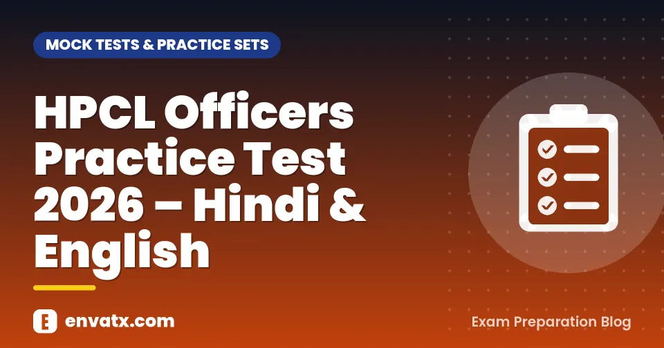 HPCL Officers Practice Test 2026 โ Hindi & English