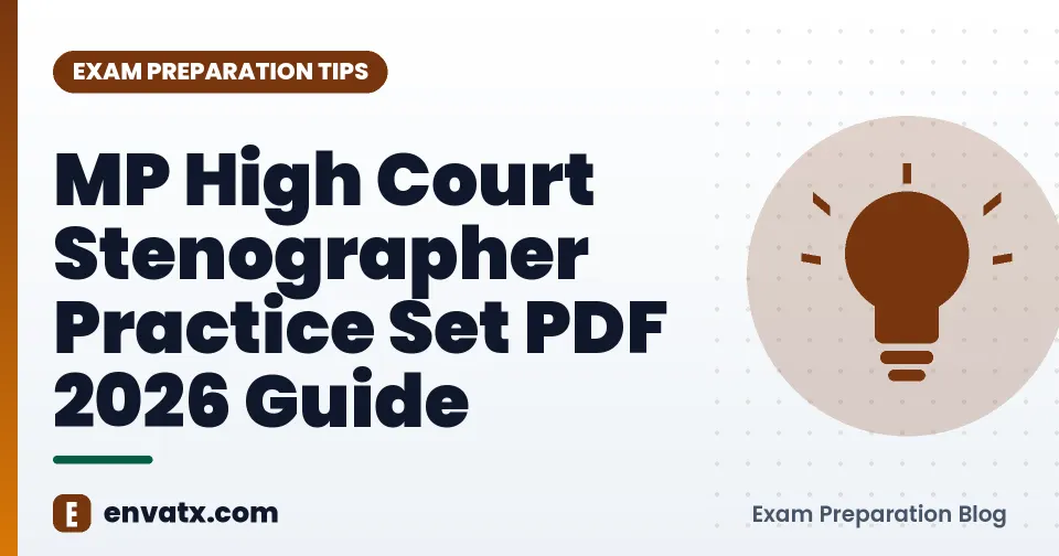 MP High Court Stenographer Practice Set PDF 2026 Guide