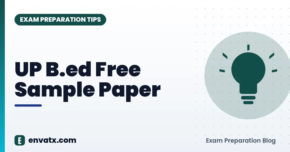 UP B.ed Free Sample Paper