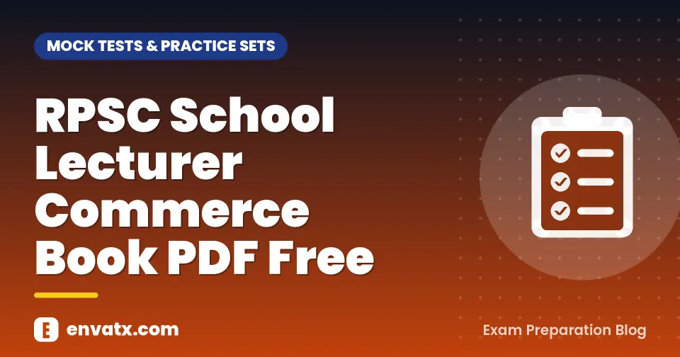 RPSC School Lecturer Commerce Book PDF Free