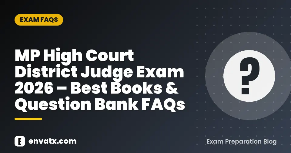 MP High Court District Judge Exam 2026 – Best Books & Question Bank FAQs