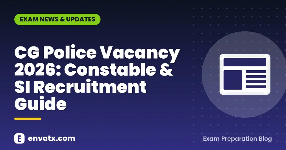 CG Police Vacancy 2026: Constable & SI Recruitment Guide