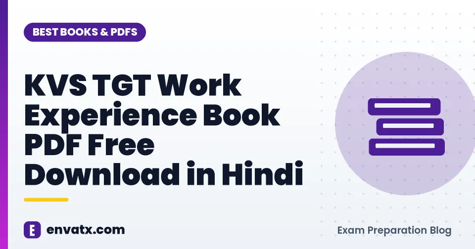 KVS TGT Work Experience Book PDF Free Download in Hindi