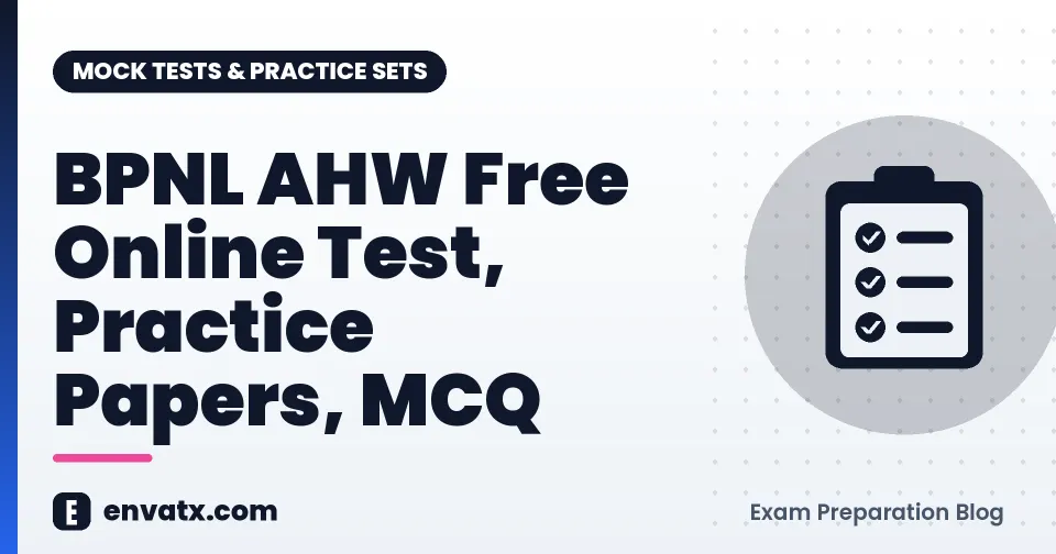BPNL AHW Free Online Test, Practice Papers, MCQ