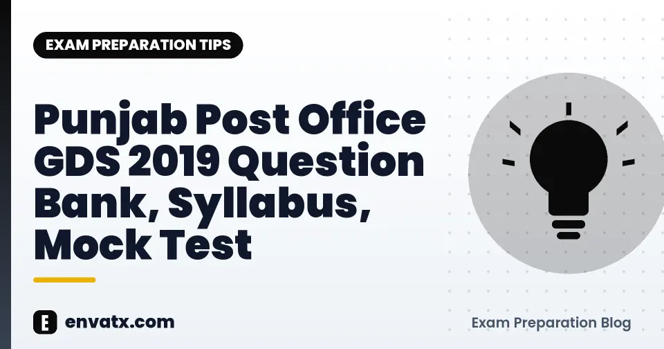 Punjab Post Office GDS 2019 Question Bank, Syllabus, Mock Test