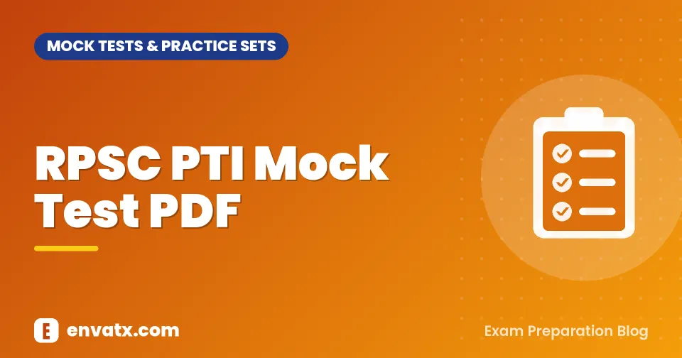 RPSC PTI Mock Test PDF