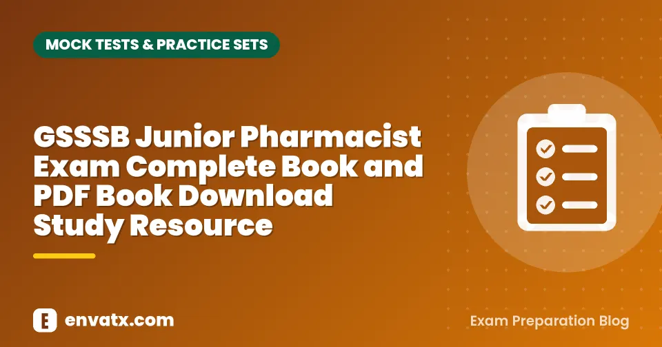 GSSSB Junior Pharmacist Exam Complete Book and PDF Book Download Study Resource