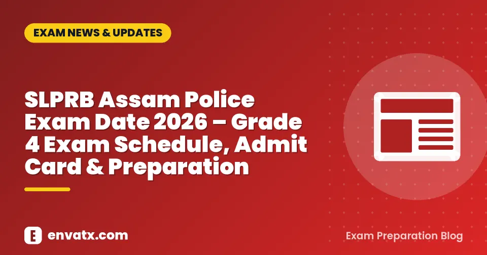 SLPRB Assam Police Exam Date 2026 – Grade 4 Exam Schedule, Admit Card & Preparation