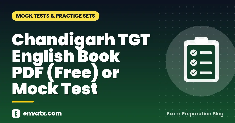 Chandigarh TGT English Book PDF (Free) or Mock Test