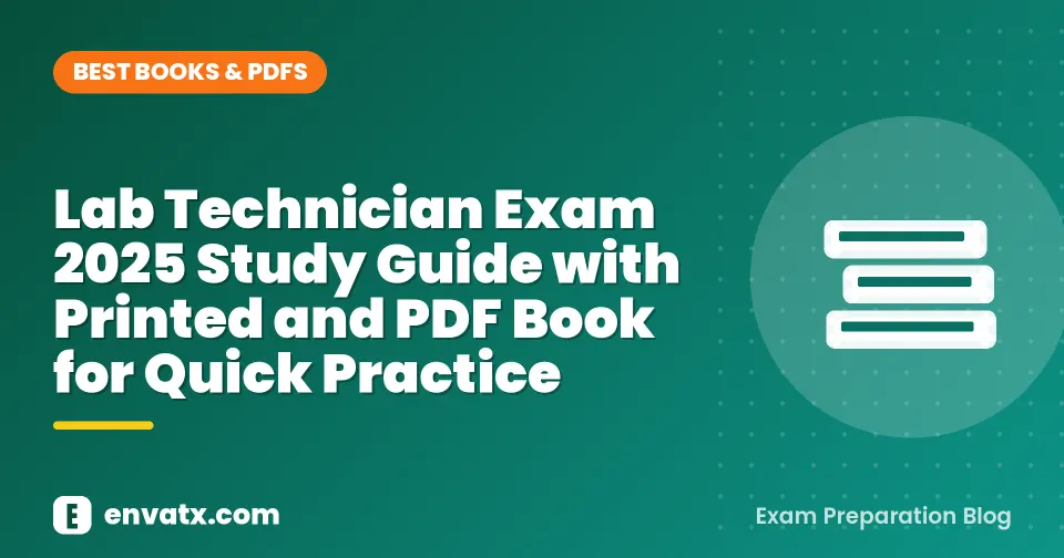 Lab Technician Exam 2025 Study Guide with Printed and PDF Book for Quick Practice