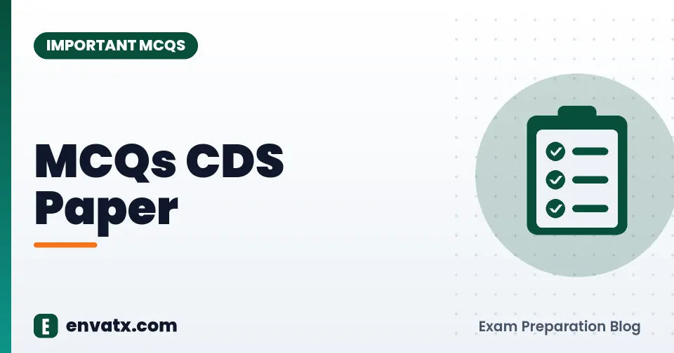 MCQs CDS Paper