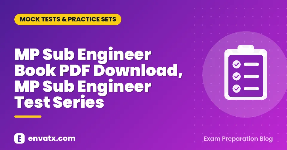 MP Sub Engineer Book PDF Download, MP Sub Engineer Test Series