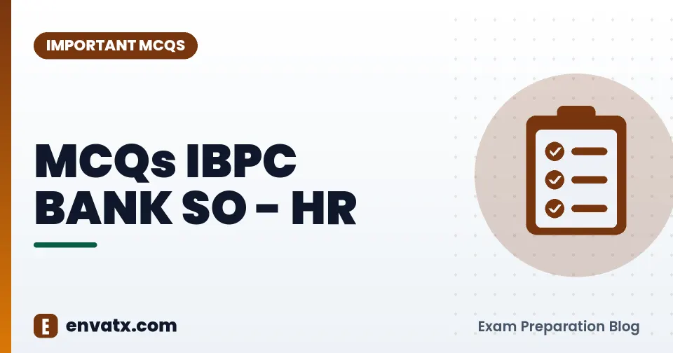 MCQs IBPC BANK SO - HR