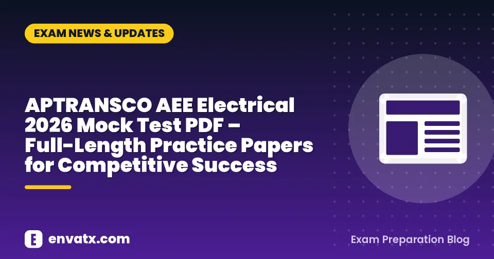 APTRANSCO AEE Electrical 2026 Mock Test PDF – Full-Length Practice Papers for Competitive Success