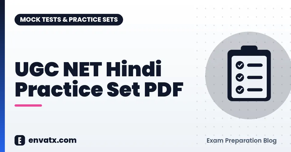 UGC NET Hindi Practice Set PDF