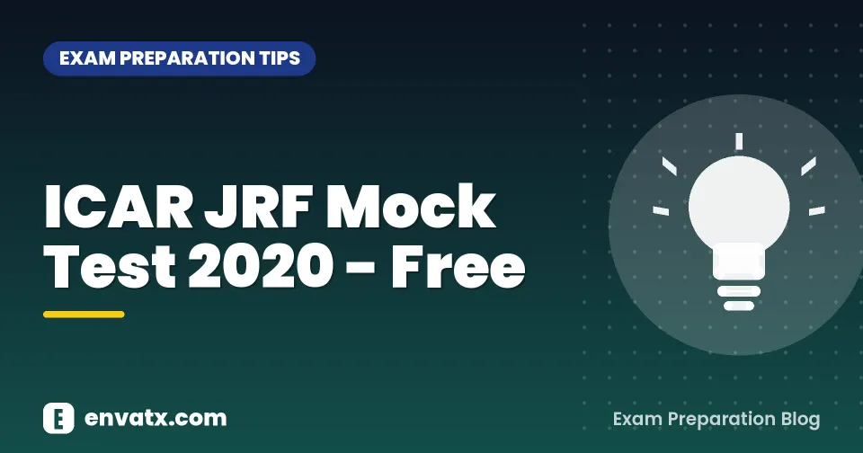 ICAR JRF Mock Test 2020 - Free
