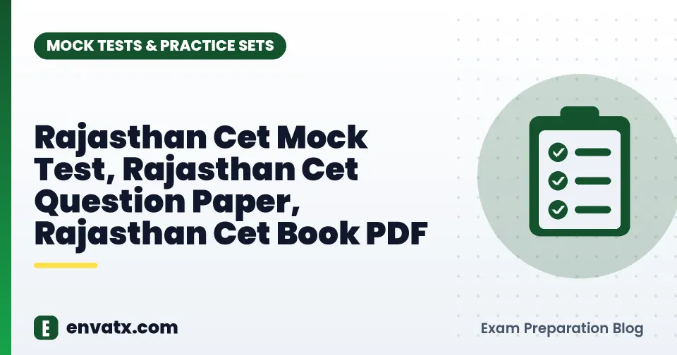 Rajasthan Cet Mock Test, Rajasthan Cet Question Paper, Rajasthan Cet Book PDF