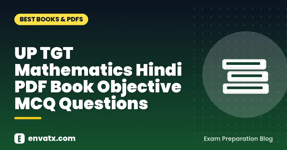 UP TGT Mathematics Hindi PDF Book Objective MCQ Questions