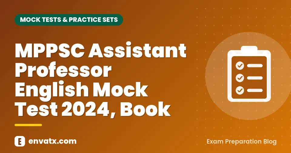 MPPSC Assistant Professor English Mock Test 2024, Book