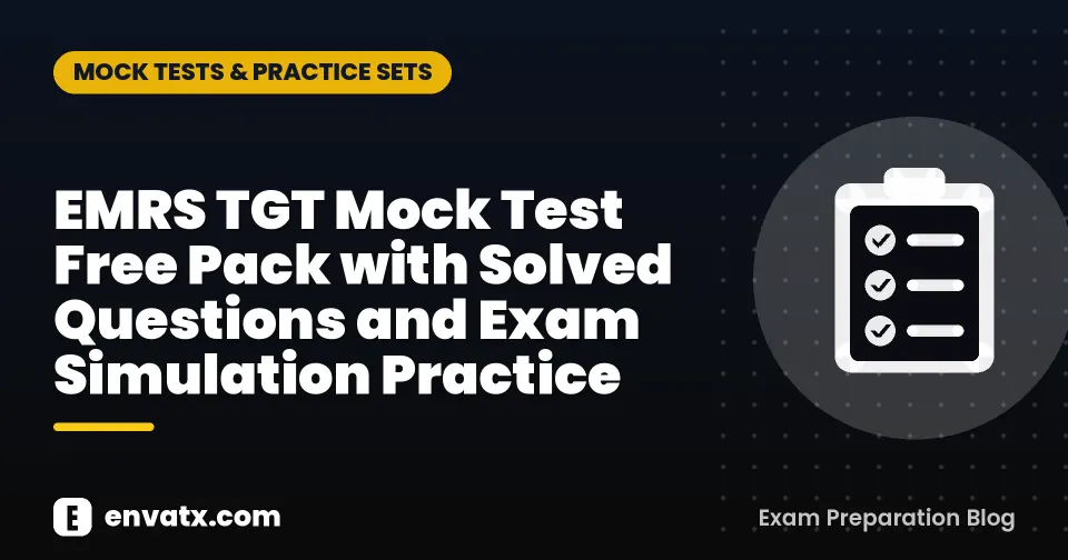 EMRS TGT Mock Test Free Pack with Solved Questions and Exam Simulation Practice