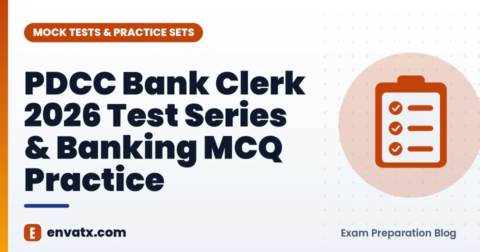 PDCC Bank Clerk 2026 Test Series & Banking MCQ Practice