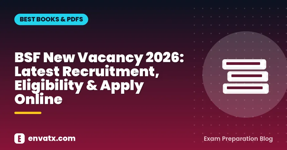 BSF New Vacancy 2026: Latest Recruitment, Eligibility & Apply Online
