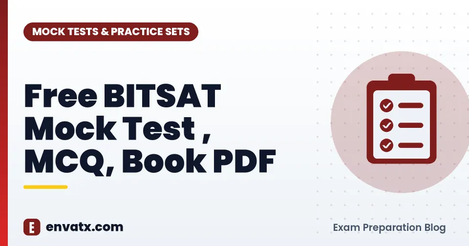 Free BITSAT Mock Test , MCQ, Book PDF