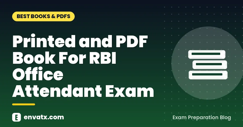 Printed and PDF Book For RBI Office Attendant Exam