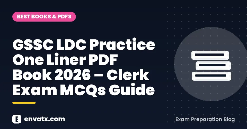GSSC LDC Practice One Liner PDF Book 2026 – Clerk Exam MCQs Guide