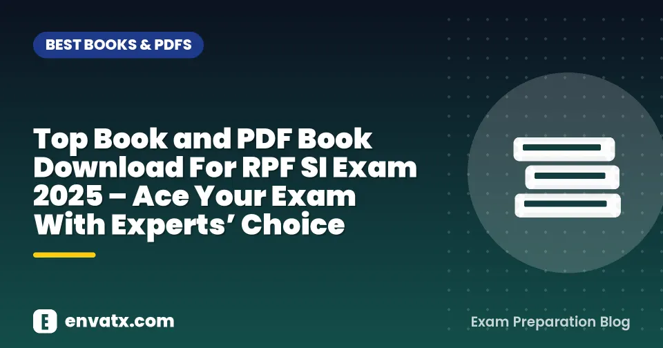 Top Book and PDF Book Download For RPF SI Exam 2025 – Ace Your Exam With Experts’ Choice