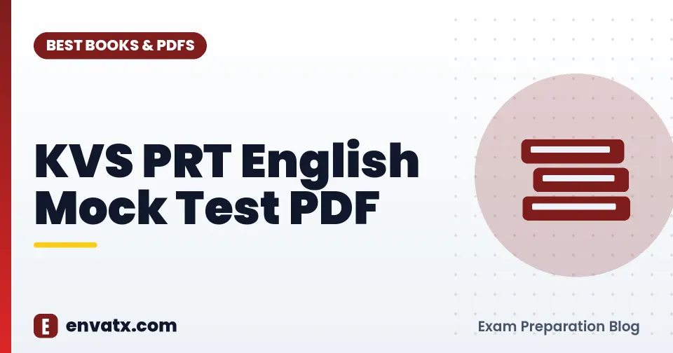 KVS PRT English Mock Test PDF