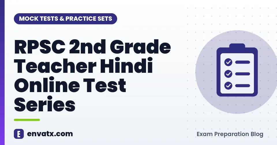 RPSC 2nd Grade Teacher Hindi Online Test Series