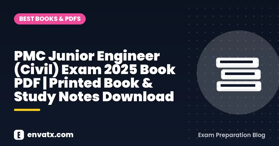 PMC Junior Engineer (Civil) Exam 2025 Book PDF | Printed Book & Study Notes Download