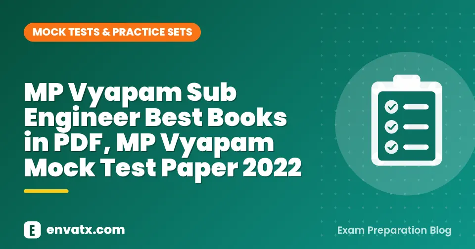 MP Vyapam Sub Engineer Best Books in PDF, MP Vyapam Mock Test Paper 2022