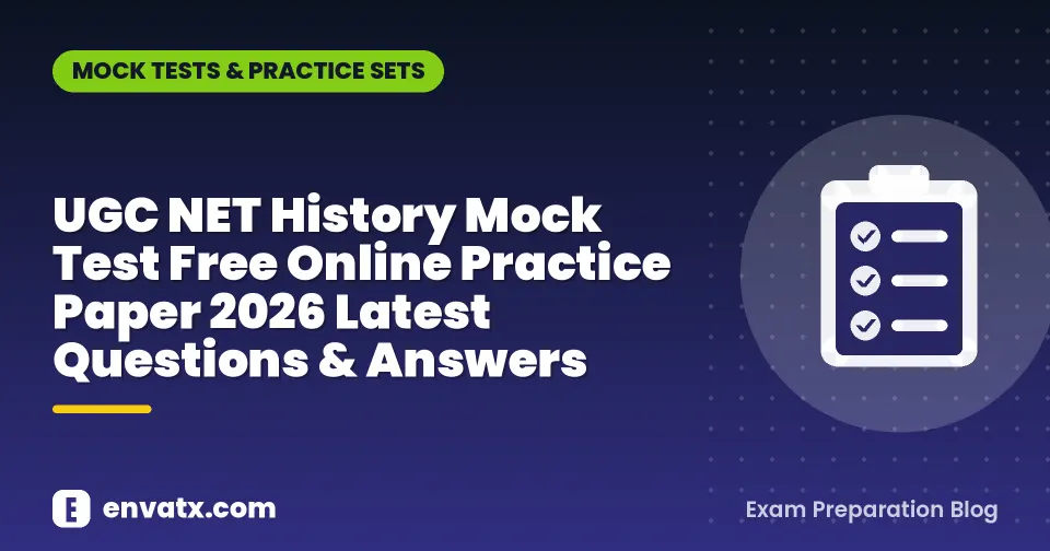 UGC NET History Mock Test Free Online Practice Paper 2026 Latest Questions & Answers