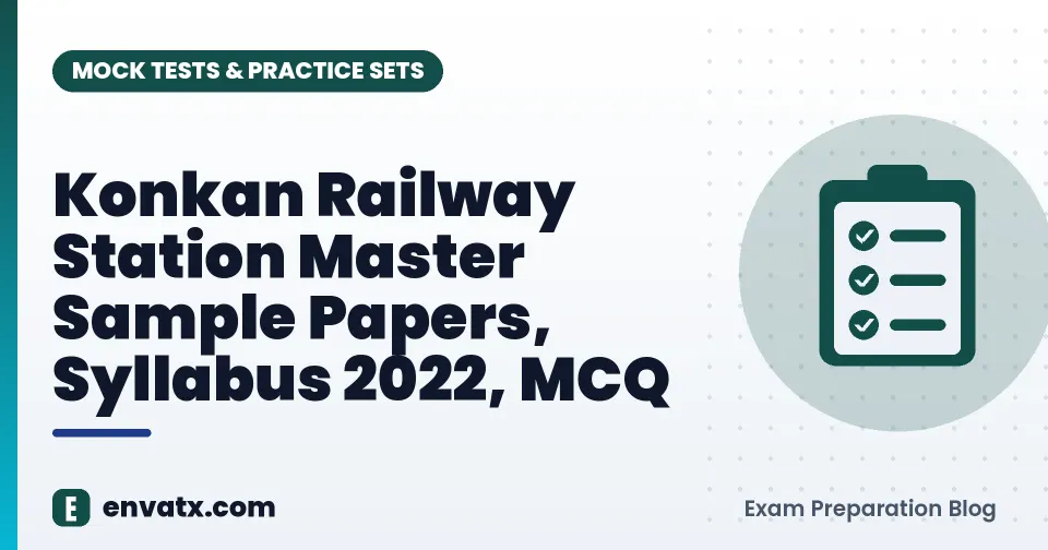 Konkan Railway Station Master Sample Papers, Syllabus 2022, MCQ
