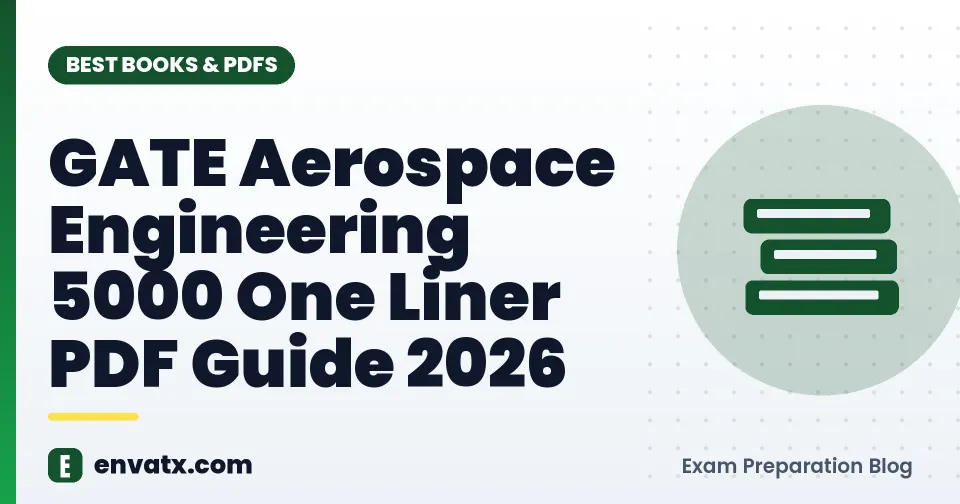 GATE Aerospace Engineering 5000 One Liner PDF Guide 2026