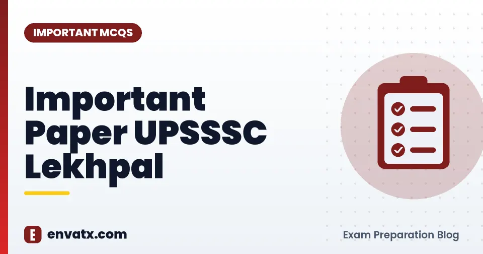 Important Paper UPSSSC Lekhpal