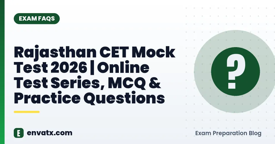 Rajasthan CET Mock Test 2026 | Online Test Series, MCQ & Practice Questions