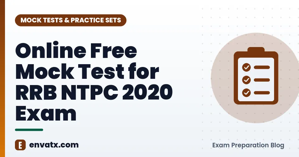 Online Free Mock Test for RRB NTPC 2020 Exam