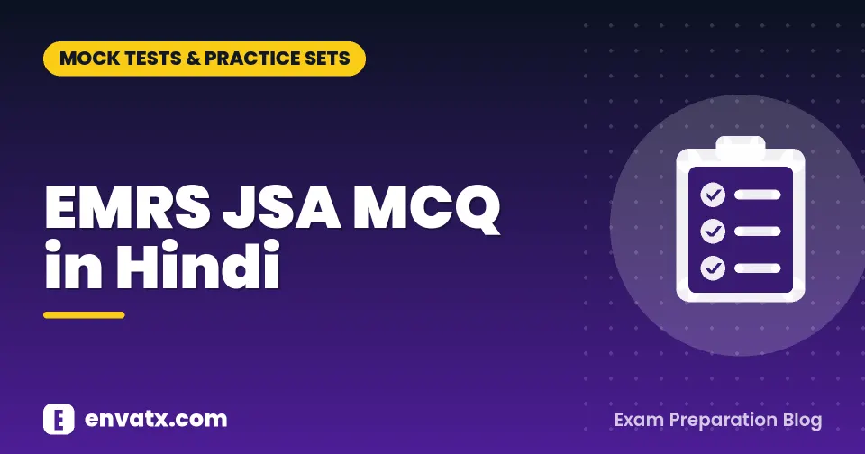 EMRS JSA MCQ in Hindi