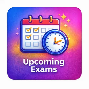 Upcoming Exams