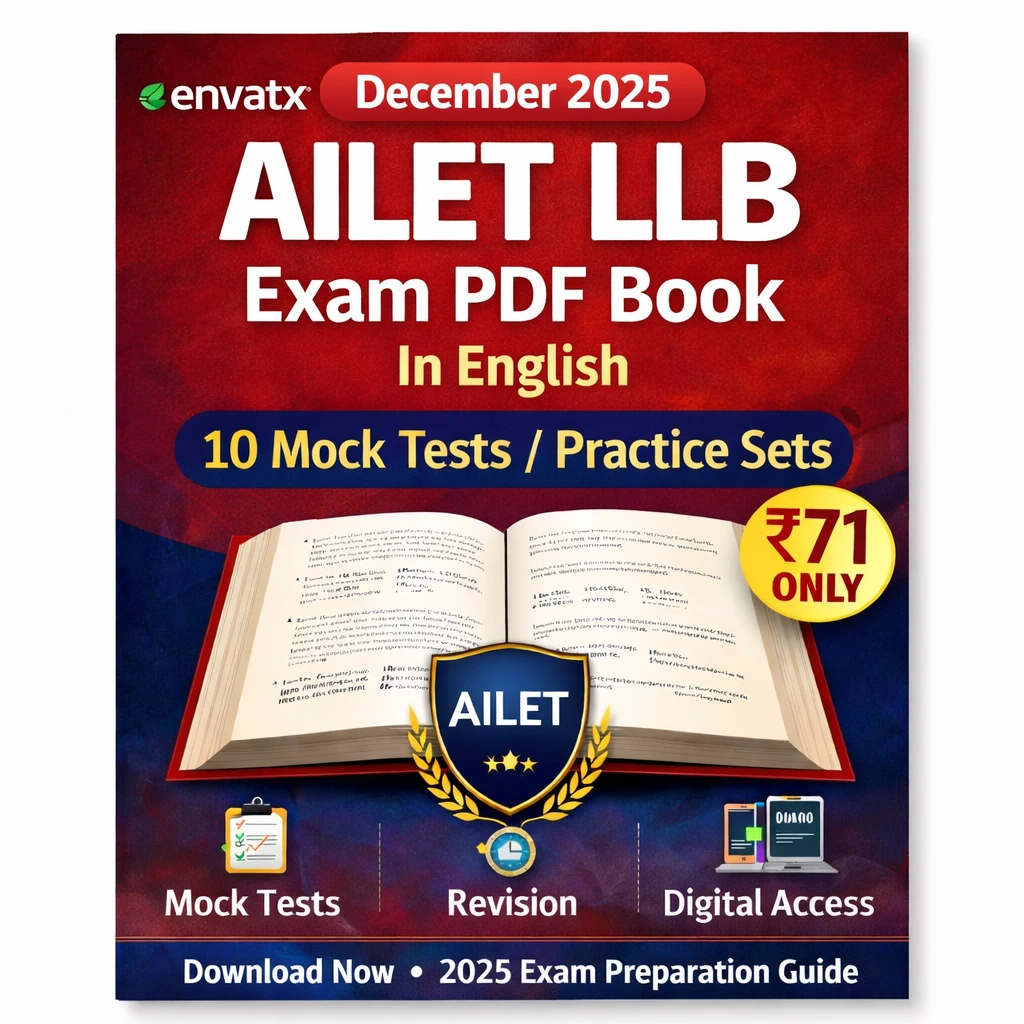 AILET LLB Exam PDF Book (English) – 10 Mock Tests / Practice Sets ...