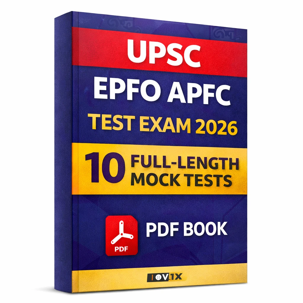 UPSC EPFO APFC Test Exam 2026 PDF Book in English with 10 Full-Length ...