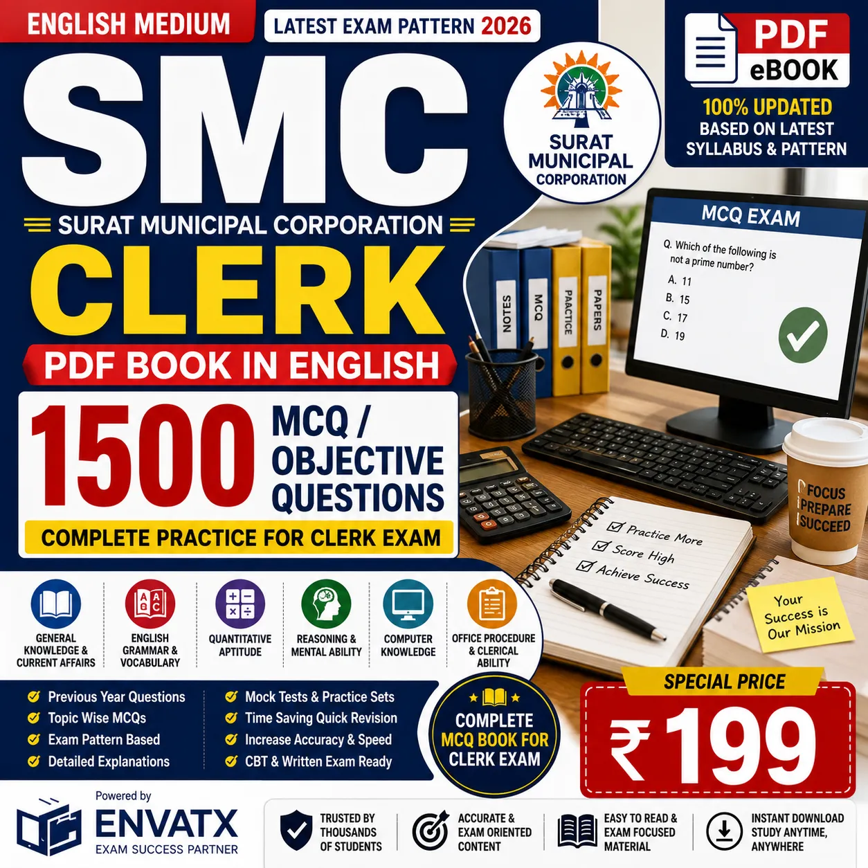 Smc Ebook.pdf EBook SMC Clerk PDF Book in English with 1500 MCQ Objective Questions ...